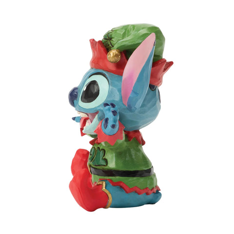 Jim Shore Disney Traditions Stitch Elf Mini Figurine, 3.75"