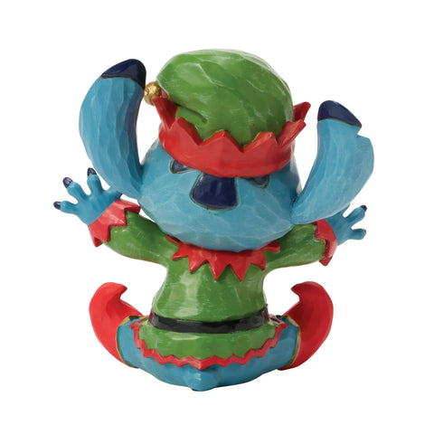 Jim Shore Disney Traditions Stitch Elf Mini Figurine, 3.75"