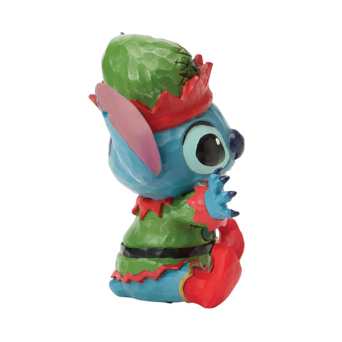 Jim Shore Disney Traditions Stitch Elf Mini Figurine, 3.75"