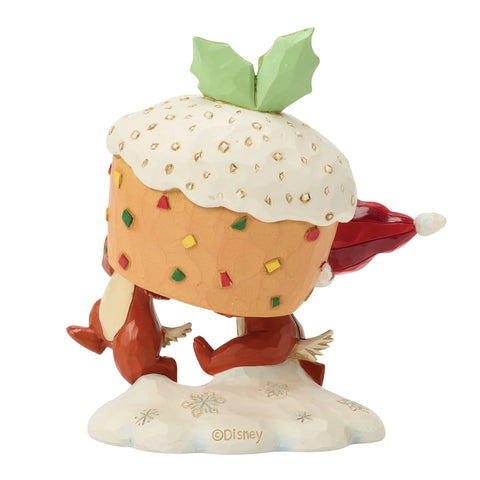 Jim Shore Disney Traditions Chip & Dale Fruit Cake Figurine, 4.25"