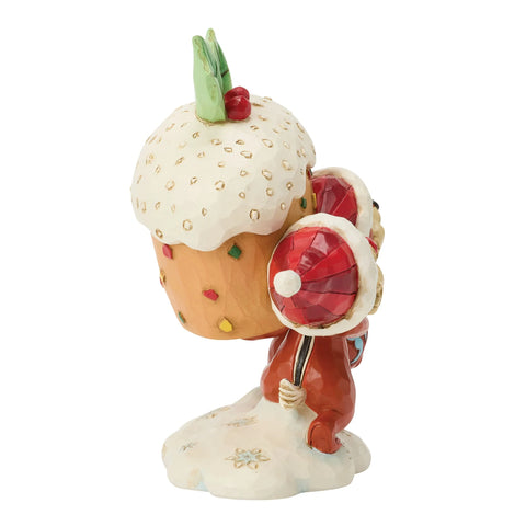 Jim Shore Disney Traditions Chip & Dale Fruit Cake Figurine, 4.25"