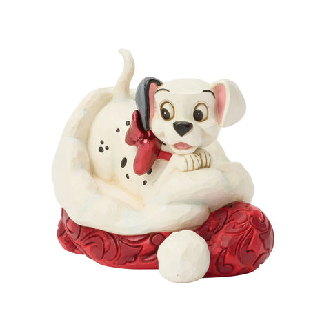 Jim Shore Disney Traditions 101 Dalmatian Santa Hat Figurine, 3.15"