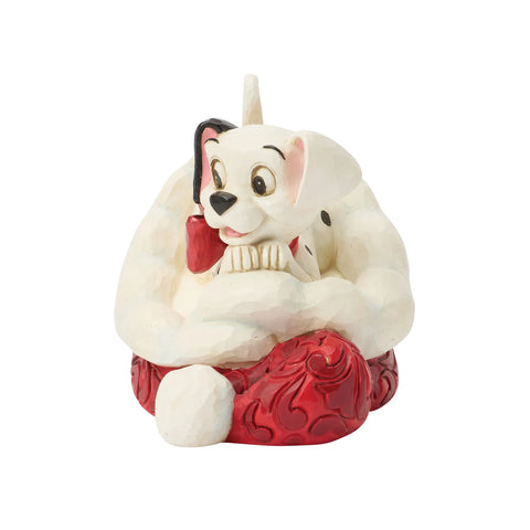 Jim Shore Disney Traditions 101 Dalmatian Santa Hat Figurine, 3.15"