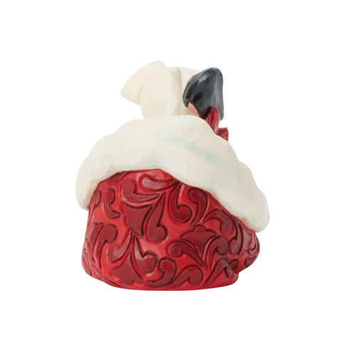 Jim Shore Disney Traditions 101 Dalmatian Santa Hat Figurine, 3.15"