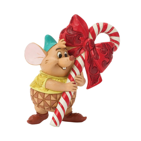 Jim Shore Disney Traditions Gus Candy Cane Mini Figurine, 3.35"