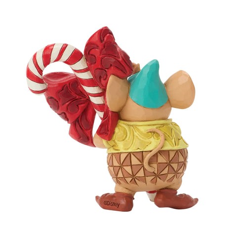 Jim Shore Disney Traditions Gus Candy Cane Mini Figurine, 3.35"