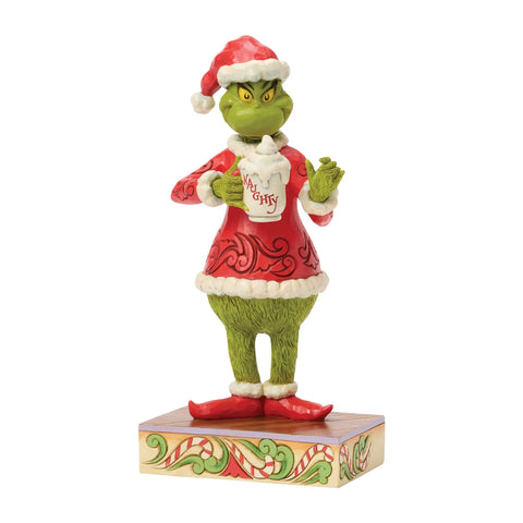 Jim Shore Grinch with Hot Chocolate Mug Figurine, 9"