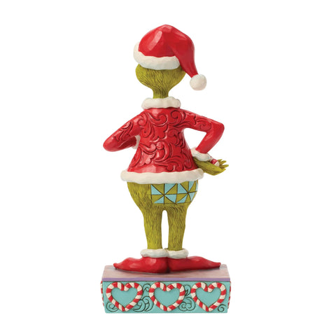 Jim Shore Grinch with Broken Candy Cane Figurine, 8.75"