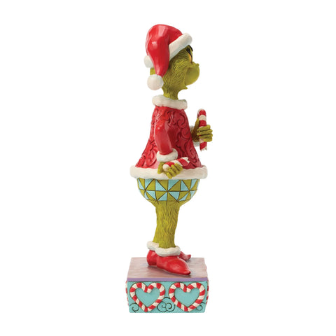 Jim Shore Grinch with Broken Candy Cane Figurine, 8.75"