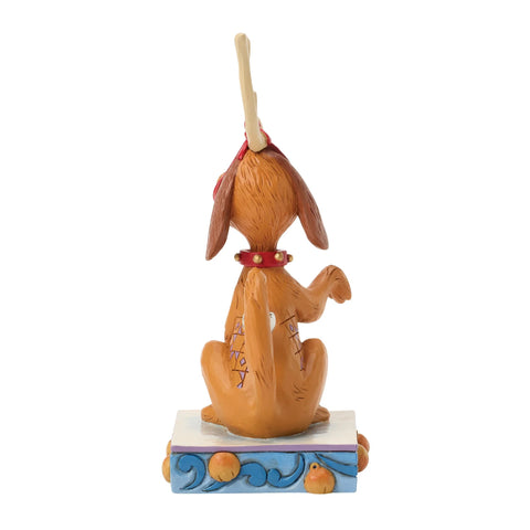 Jim Shore Grinch Max with Bell on Tail Figurine, 5.25"