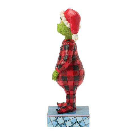 Jim Shore Grinch Wearing Pajamas Figurine, 6.7"