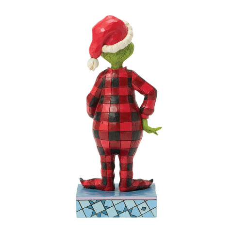Jim Shore Grinch Wearing Pajamas Figurine, 6.7"