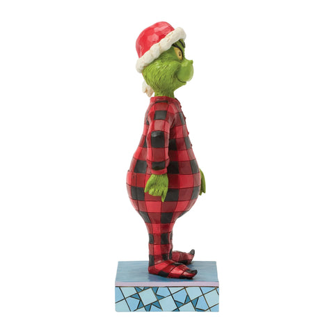 Jim Shore Grinch Wearing Pajamas Figurine, 6.7"