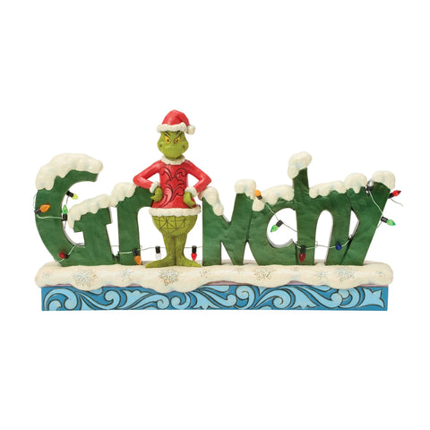 Jim Shore Grinchy Word Figurine, 6"