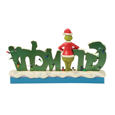 Jim Shore Grinchy Word Figurine, 6"