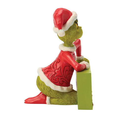 Jim Shore Grinch with Rotating Messages Figurine, 5.75"