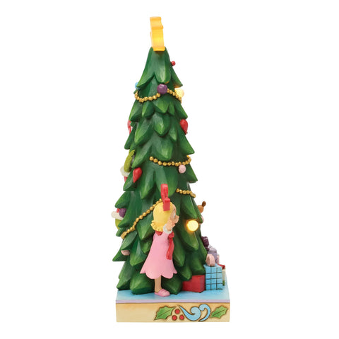 Jim Shore Grinch, Cindy, Max Peeking Figurine, 10.5"