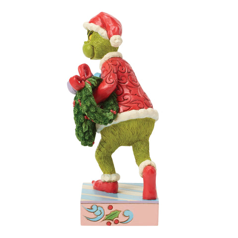 Jim Shore Grinch with Multiple Wreaths Figurine, 8"