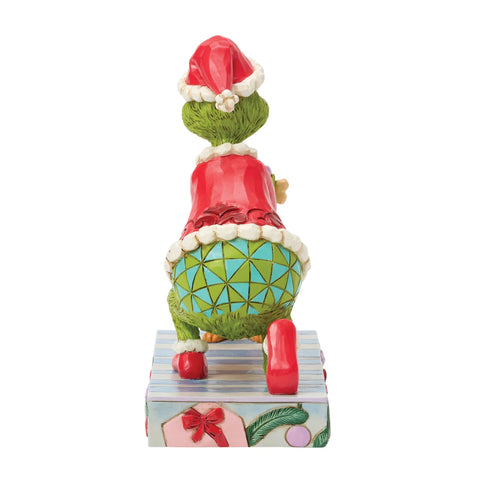Jim Shore Grinch Giving Max a Bone Figurine, 6"