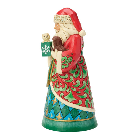 Jim Shore Heartwood Creek Santa Rescue Pets Figurine, 8"