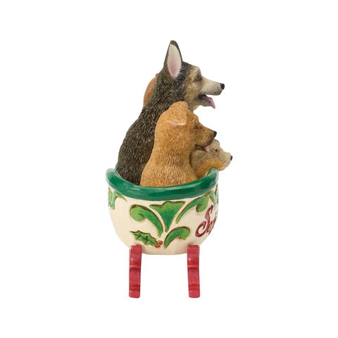 Jim Shore Heartwood Creek Santa's Rescue Sleigh Figurine, 3.5"