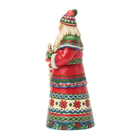 Jim Shore Heartwood Creek Santa Laplander Horse Figurine, 8"