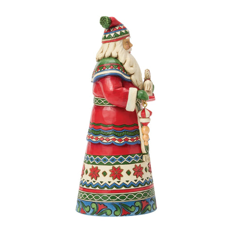 Jim Shore Heartwood Creek Santa Laplander Horse Figurine, 8"