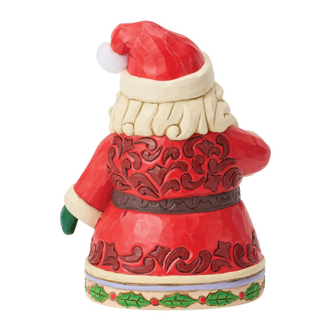 Jim Shore Heartwood Creek Santa Drinking Hot Cocoa Figurine, 6.5"