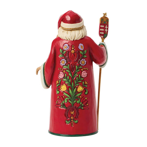 Jim Shore  Heartwood Creek Hungarian Santa Figurine, 7"