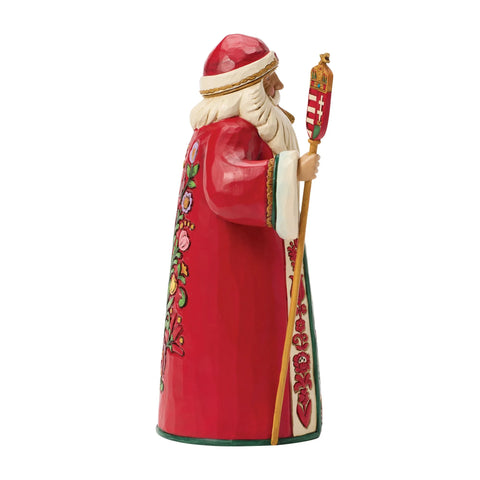 Jim Shore  Heartwood Creek Hungarian Santa Figurine, 7"