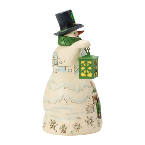 Jim Shore Snowman John Deere Top Hat, 8.46"