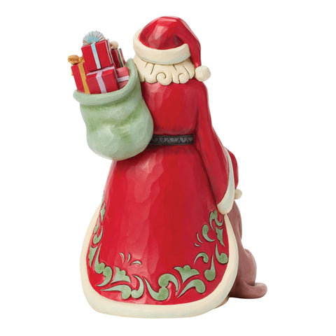 Jim Shore Highland Glen Santa Pet Dog Figurine, 9.65"