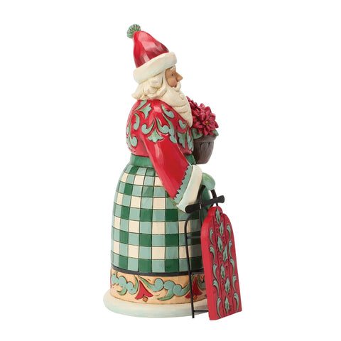Jim Shore Highland Glen Santa Sled Figurine, 8.27"
