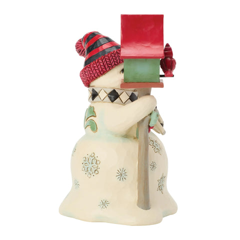 Jim Shore Highland Glen Snowman Birdhouse Figurine, 5.63"