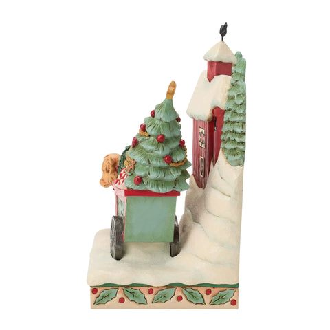 Jim Shore Highland Glen Barn Scene Figurine, 7.68"