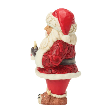 Jim Shore Heartwood Creek Santa Hot Cocoa Cookie Pint, 5.12"