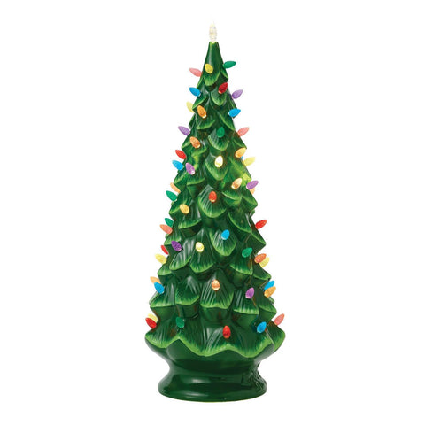 Lighted Christmas Tree Figurine, 30"