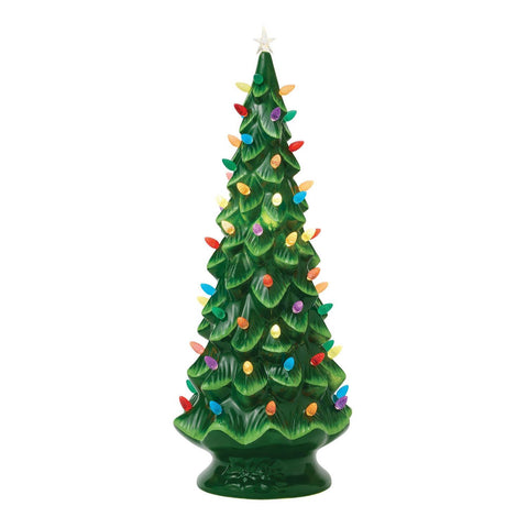 Lighted Christmas Tree Figurine, 30"