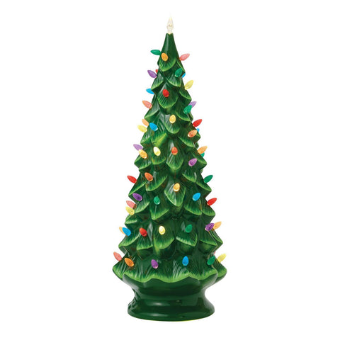Lighted Christmas Tree Figurine, 30"