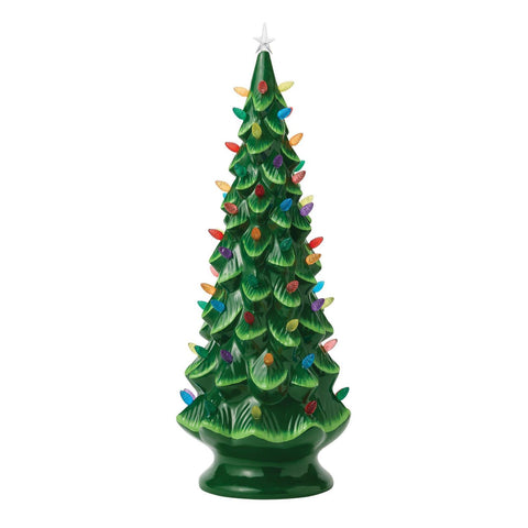 Lighted Christmas Tree Figurine, 30"
