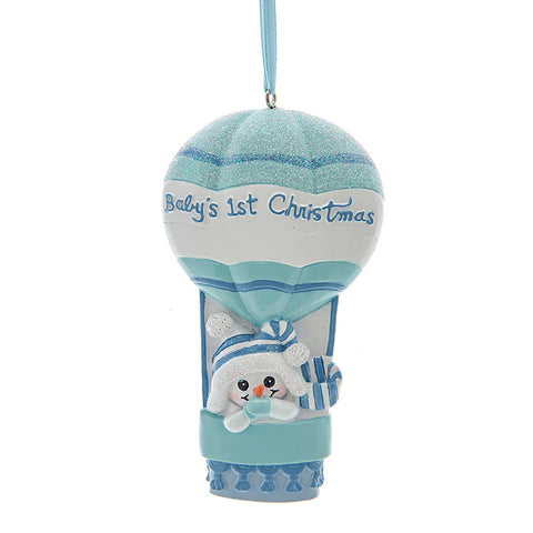 Hot Air Balloon "Baby's 1st Christmas" Ornament (sold individually)