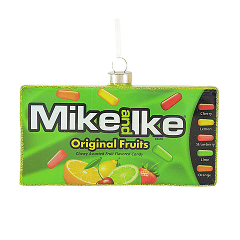 Mike & Ike Box Glass Ornament