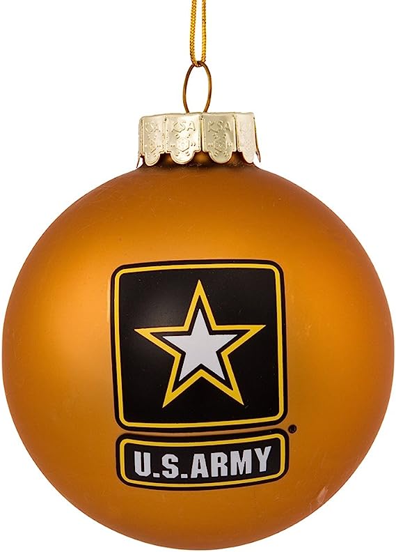 80MM Glass U.S. Army Ball Ornament