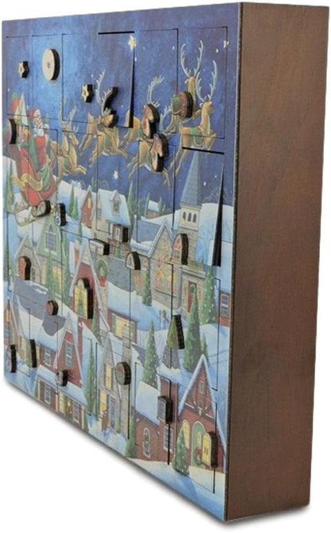 Santa's Sleigh Ride Advent Calendar, 18.5" x 15"