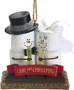 3.25"H S'Mores 'Our 1st Christmas' Resin Christmas Ornament