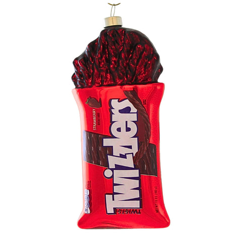 Bag Of Twizzlers Glass Ornament