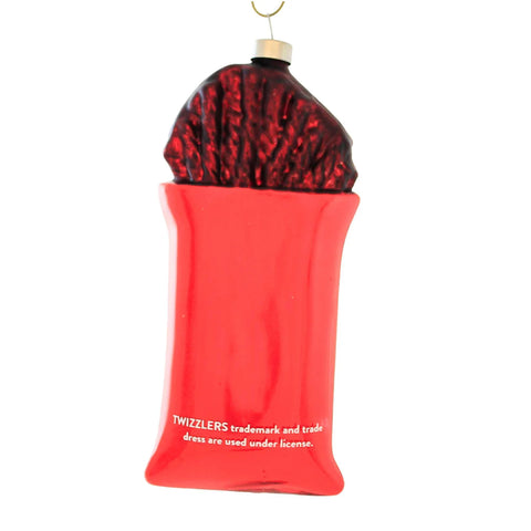 Bag Of Twizzlers Glass Ornament