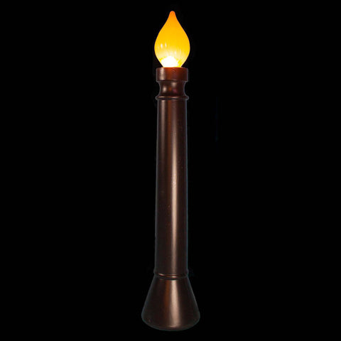 40" Lit Blow Mold Black Candle