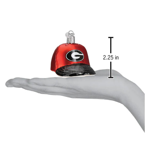 Georgia Baseball Cap Ornament