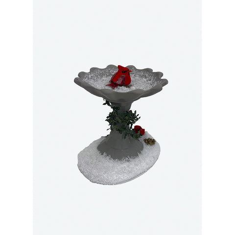 Cardinal Bird Bath Figurine, 5.5"